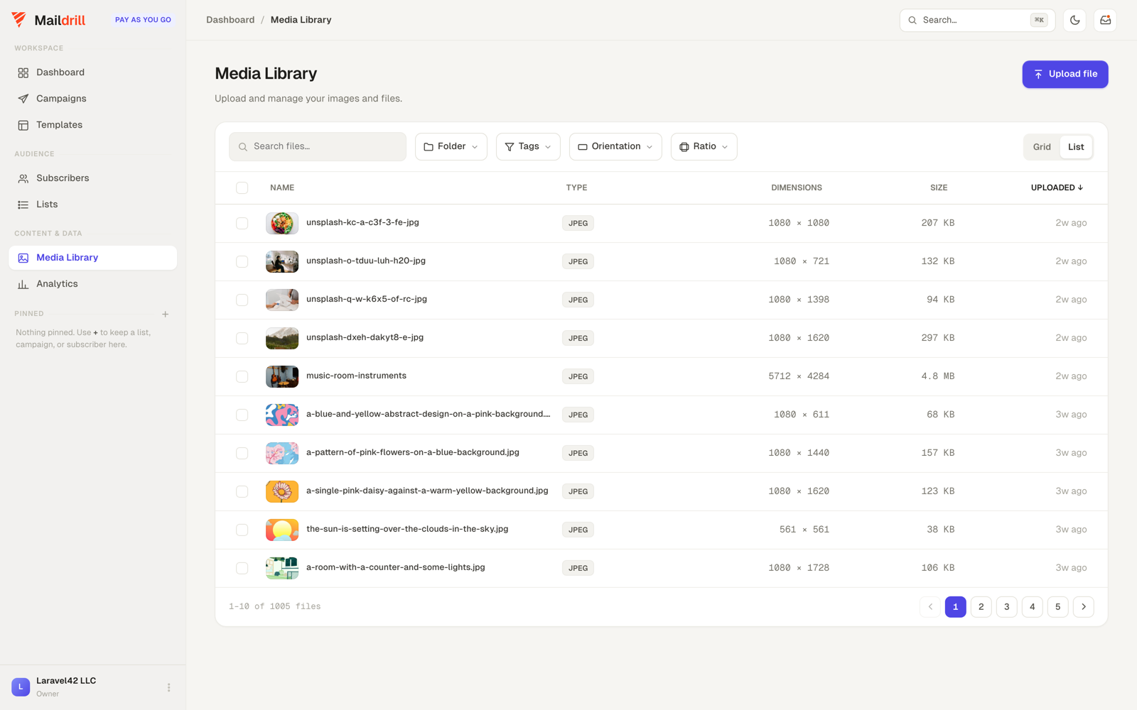 Shared media library